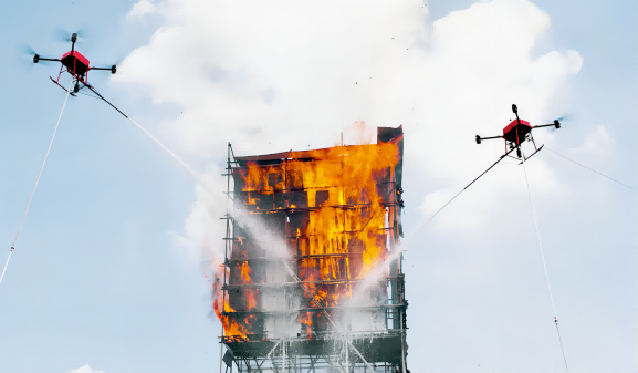 機(jī)車聯(lián)動(dòng)高層滅火，華科爾引領(lǐng)消防無人機(jī)“實(shí)戰(zhàn)時(shí)代”！